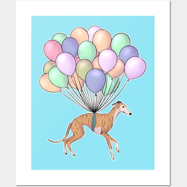 Flying Greyhound Wall Art by Iluvmygreyhound